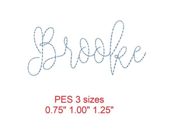 Brooke Bean Stitch Font