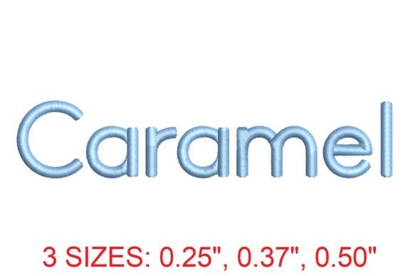 Caramel Embroidery Font