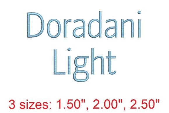 Dorandani LT Embroidery Font
