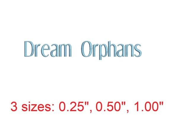 Dream Orphans Embroidery Font