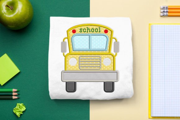 School Bus Applique