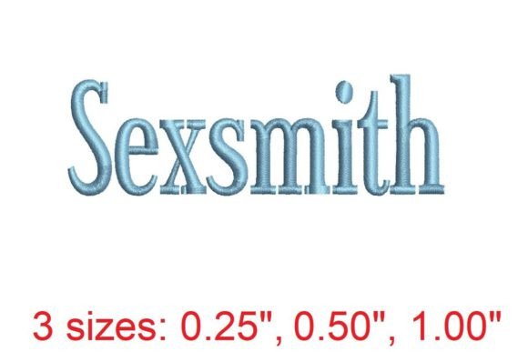 Sexsmith Embroidery Font