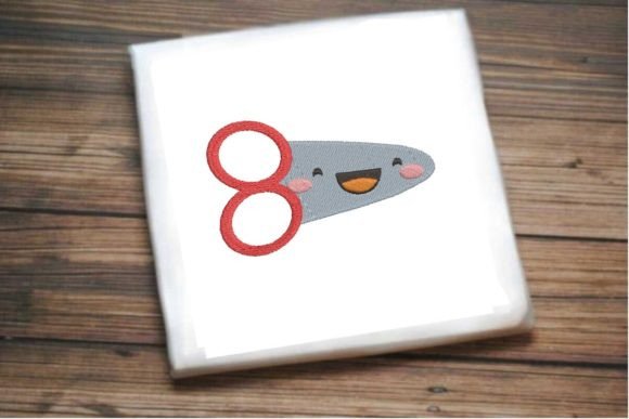 Smiling Scissors: A Cheerful Back-to-School Embroidery File